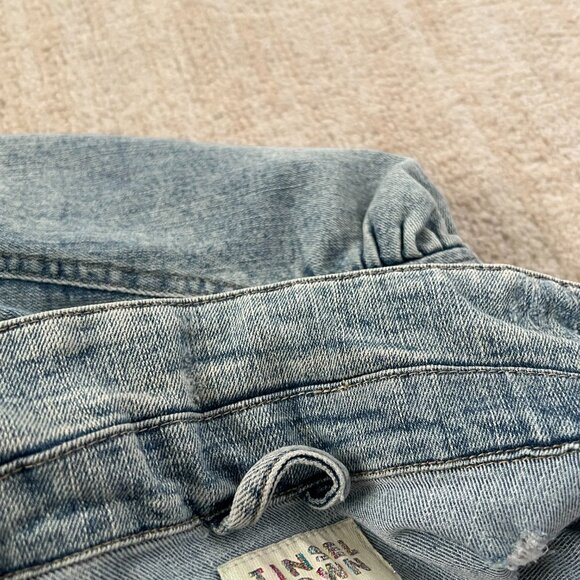 Tinseltown Blue Distressed Jeans Denim Jacket XL - Picture 10 of 13